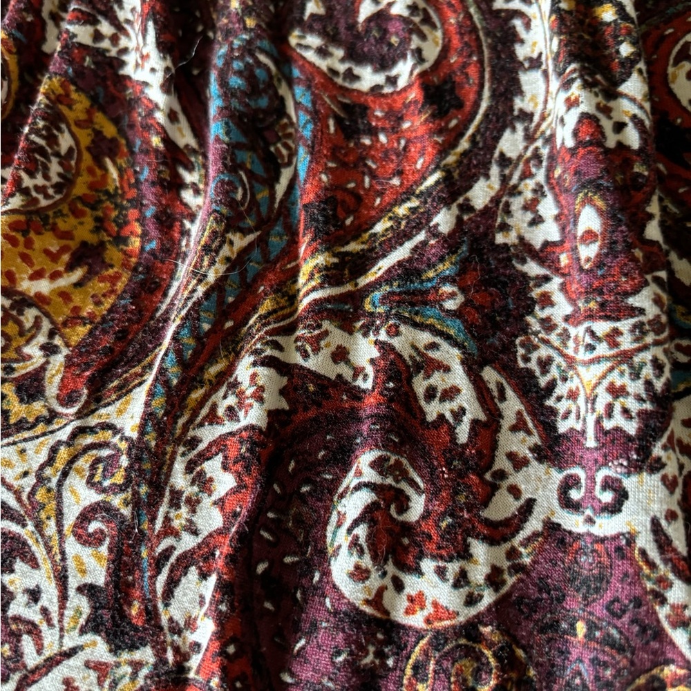 Bohemian Paisley Lace Trim Tank Top - Picture 6 of 9